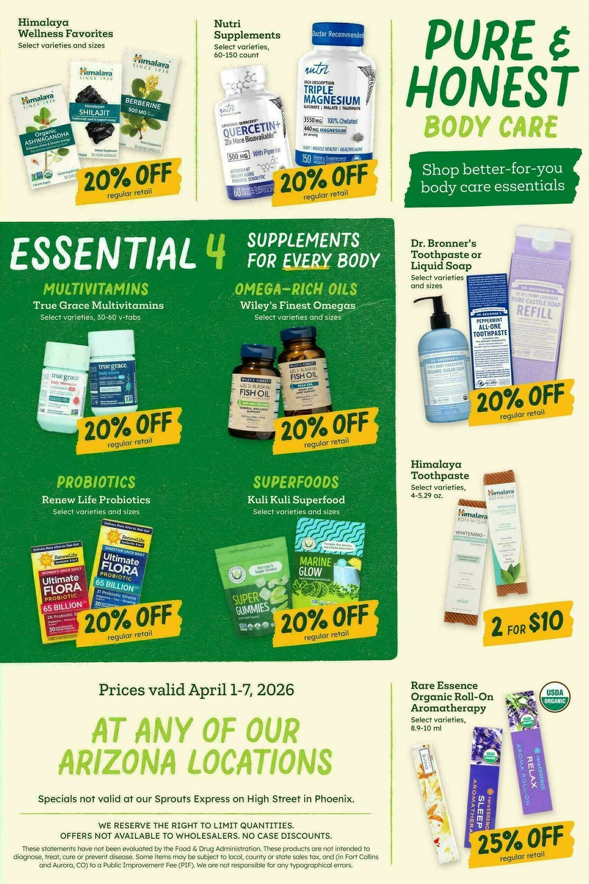 Sprouts Farmers Market Weekly Ad from April 1