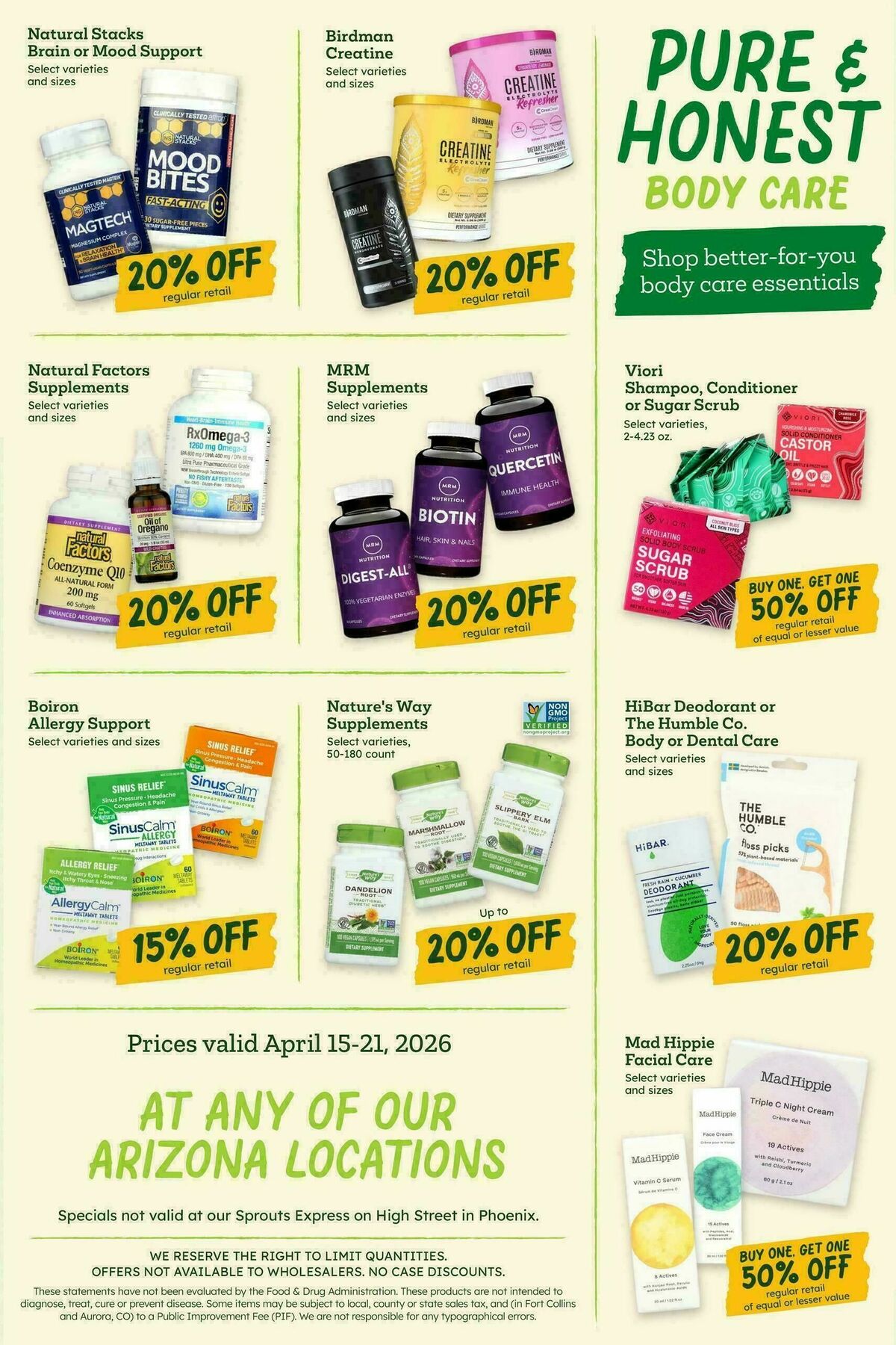 Sprouts Farmers Market Weekly Ad from April 15