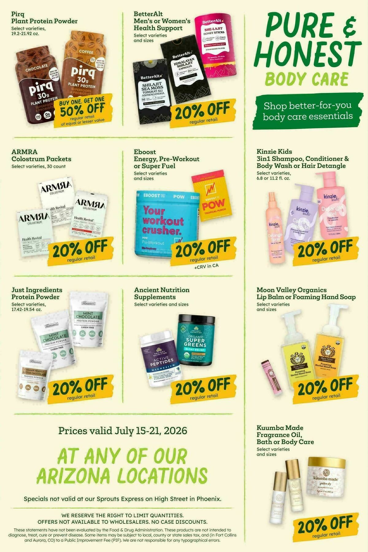 Sprouts Farmers Market Weekly Ad from July 15