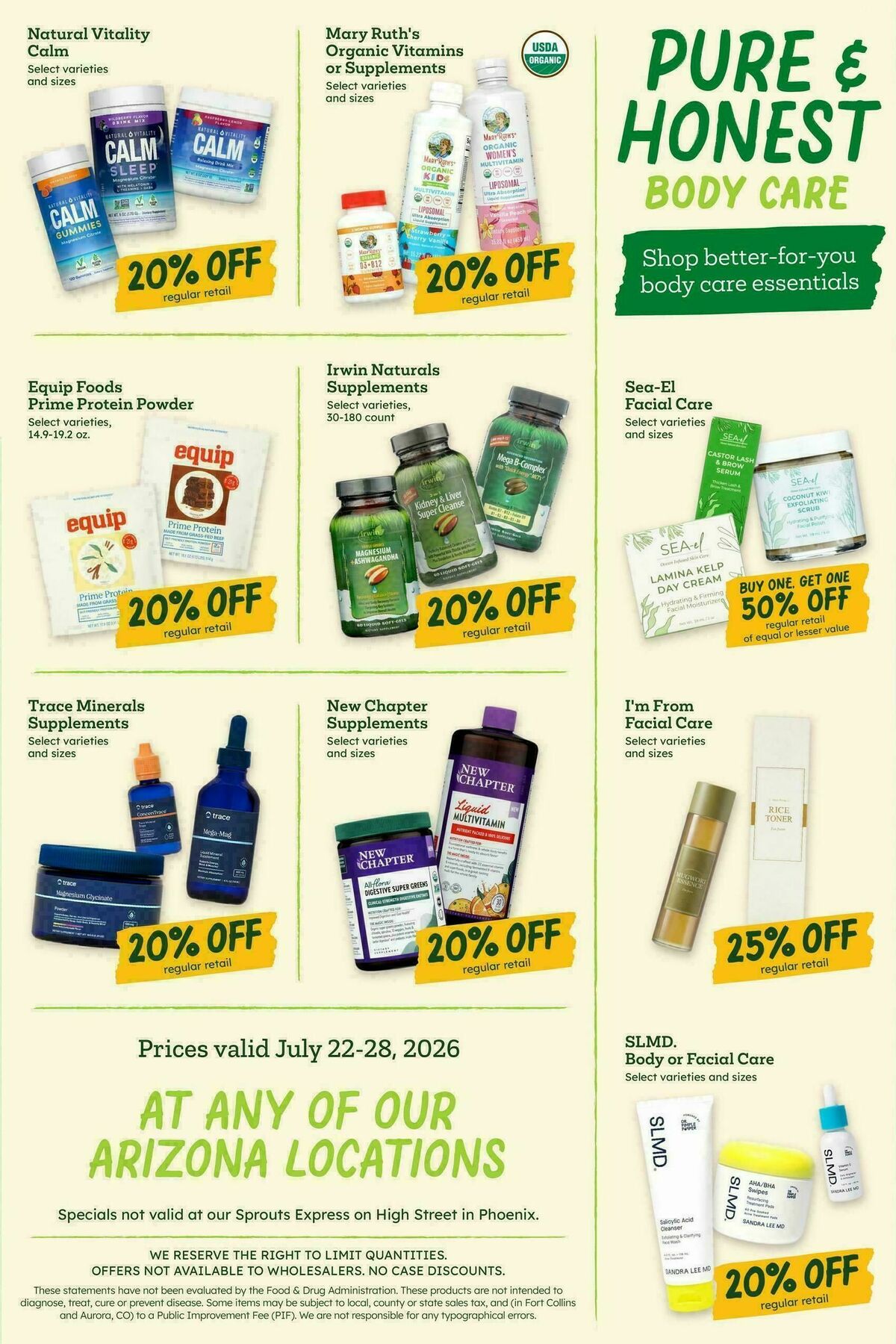 Sprouts Farmers Market Weekly Ad from July 22