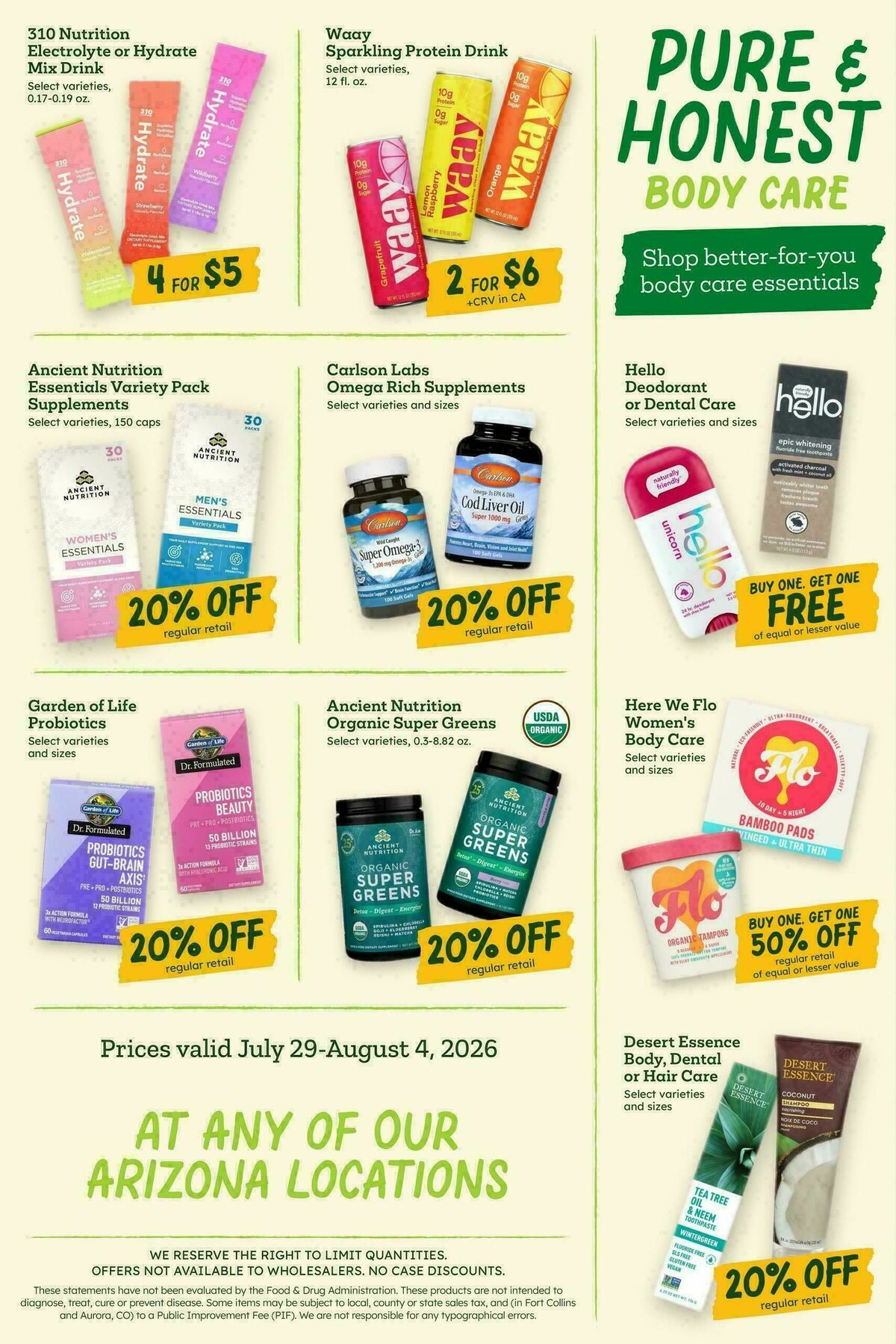 Sprouts Farmers Market Weekly Ad from July 29