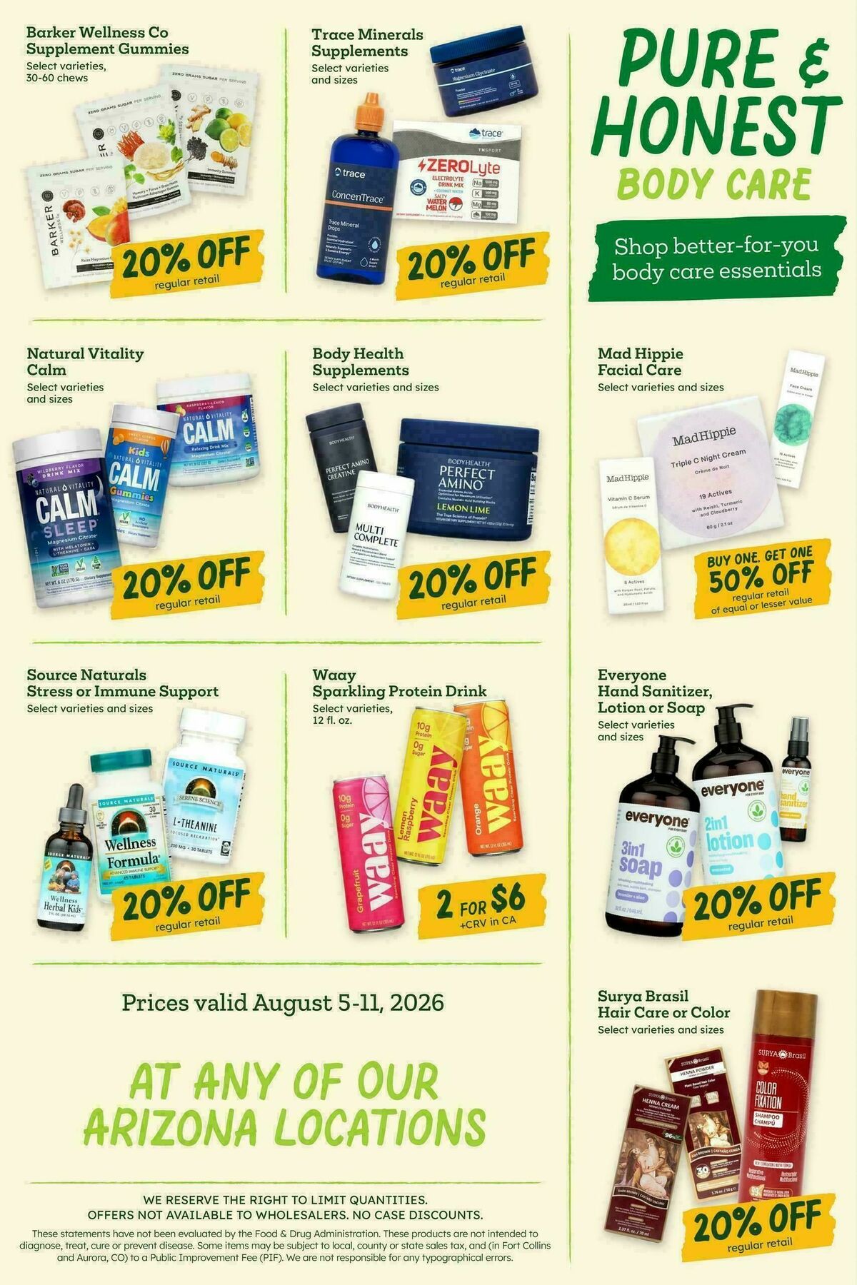 Sprouts Farmers Market Weekly Ad from August 5