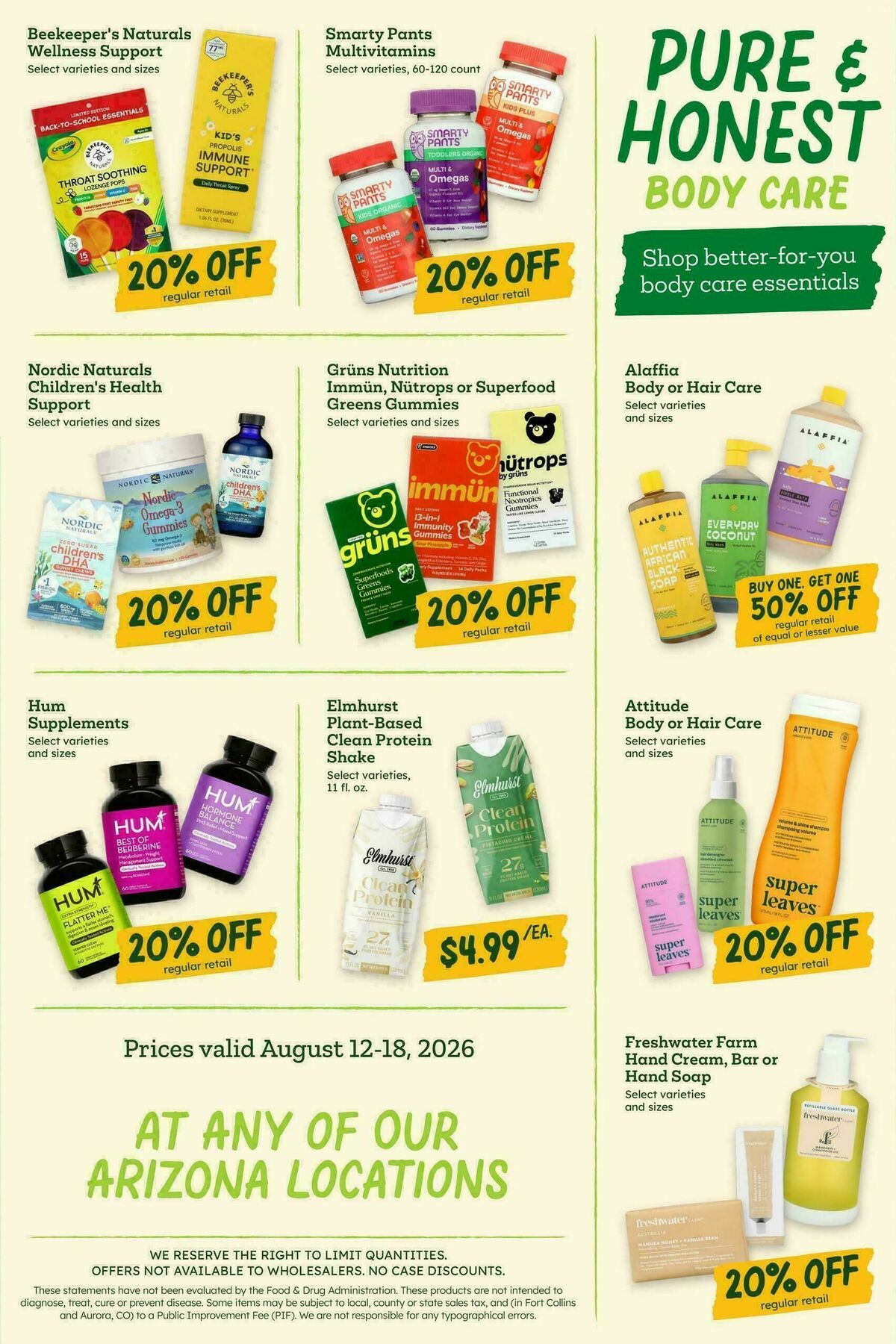 Sprouts Farmers Market Weekly Ad from August 12