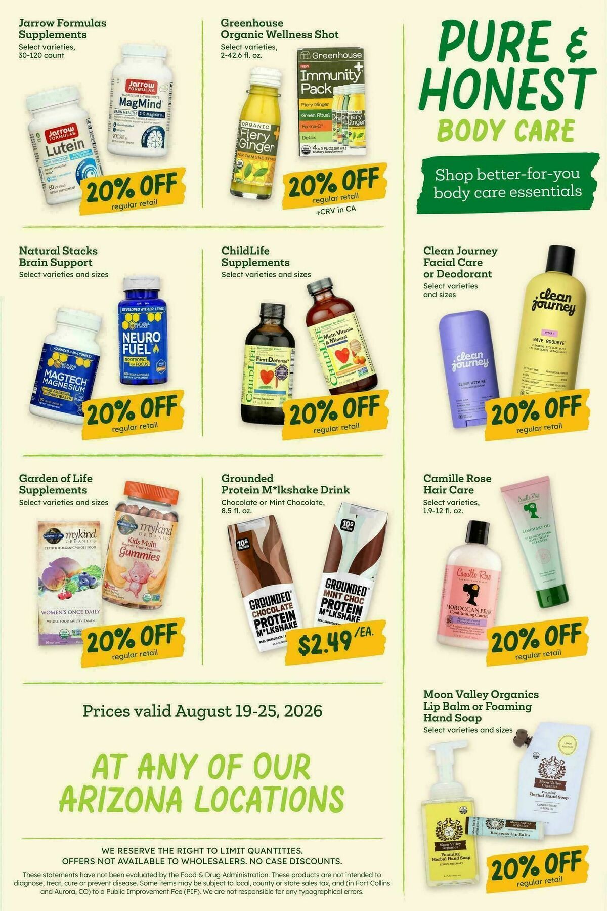 Sprouts Farmers Market Weekly Ad from August 19