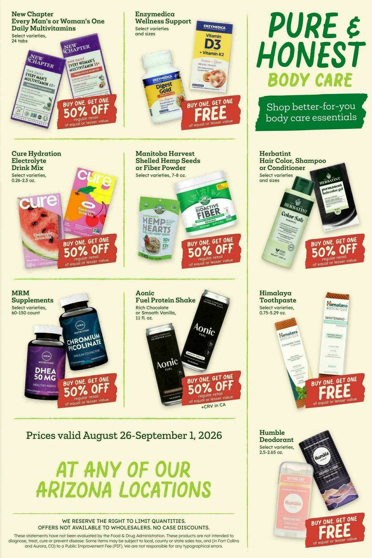 Sprouts Farmers Market Weekly Ad from August 26