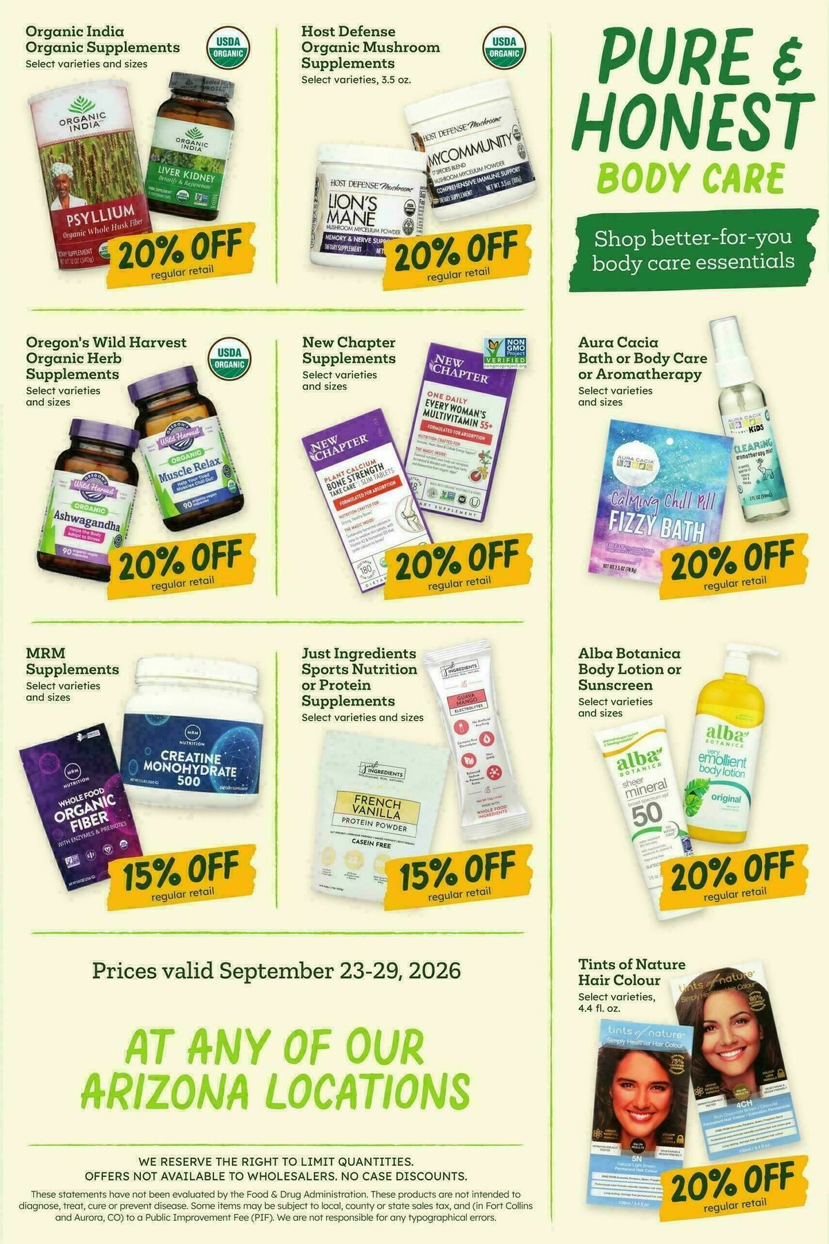 Sprouts Farmers Market Weekly Ad from September 23