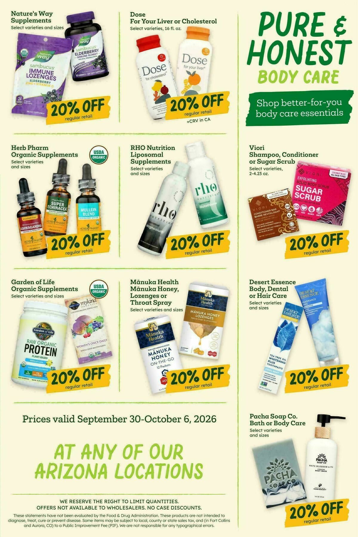 Sprouts Farmers Market Weekly Ad from September 30