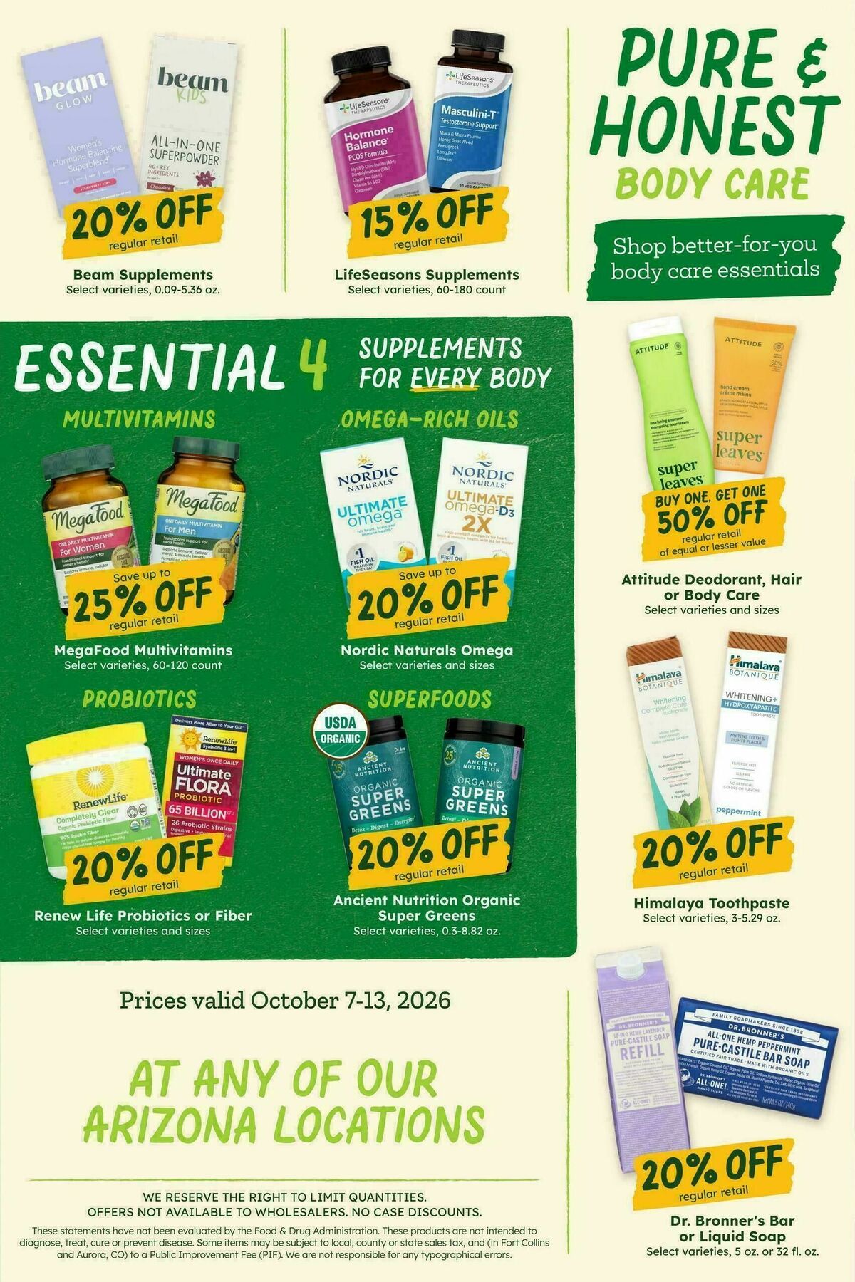 Sprouts Farmers Market Weekly Ad from October 7