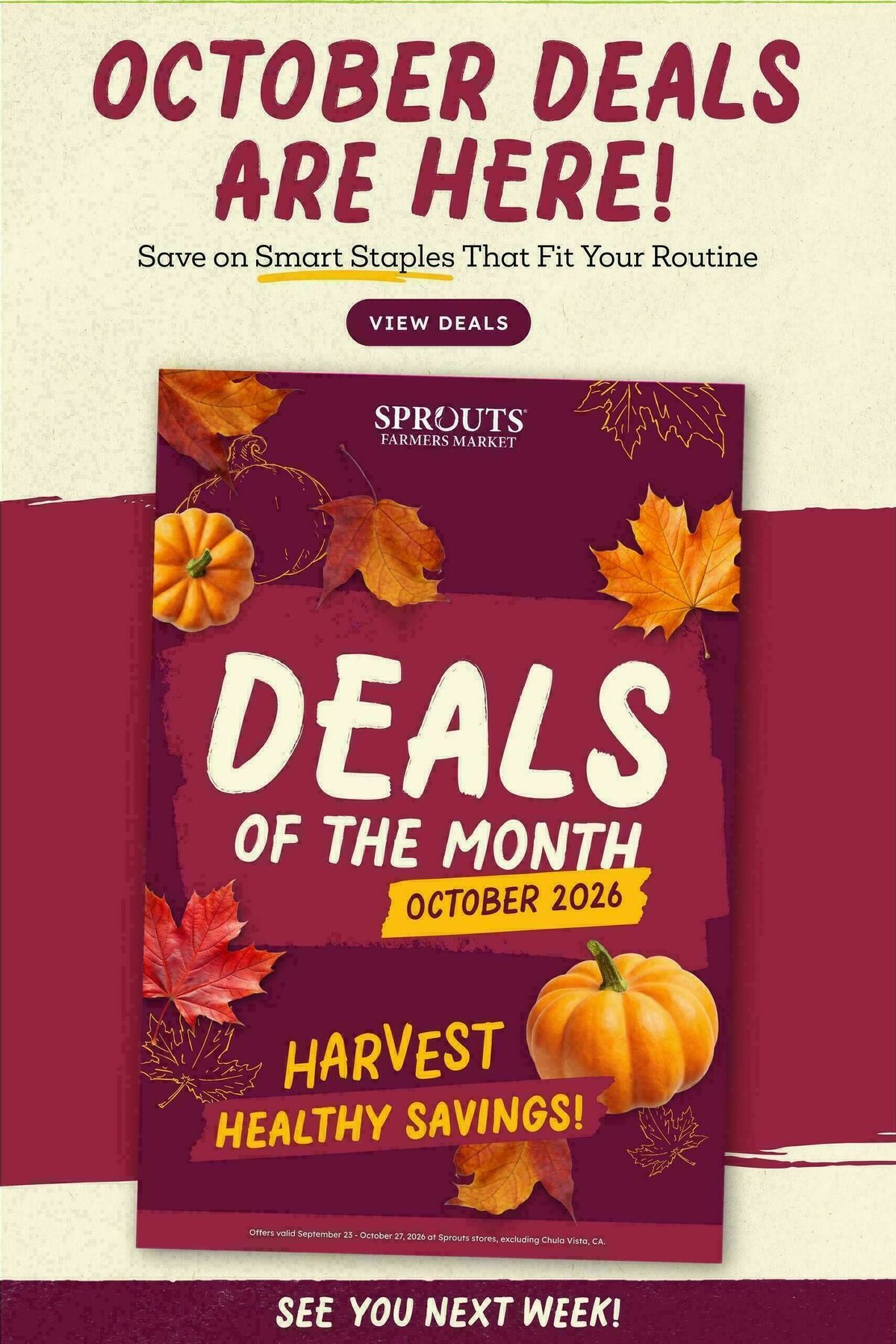 Sprouts Farmers Market Weekly Ad from October 7