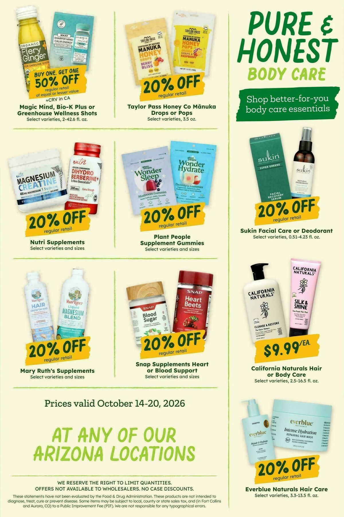 Sprouts Farmers Market Weekly Ad from October 14