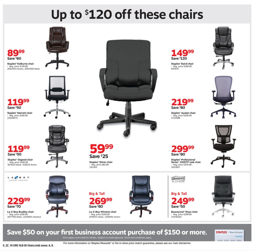 Staples Weekly Ad from September 22