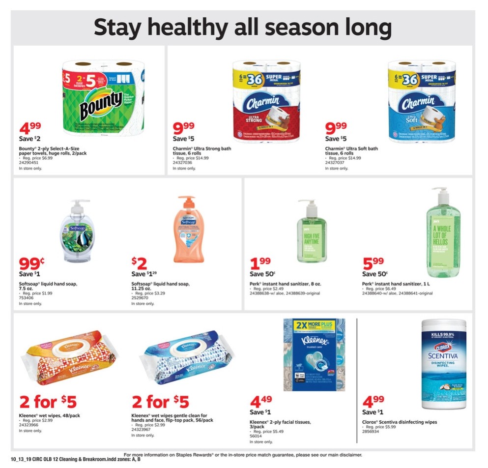 Staples Weekly Ad from October 13