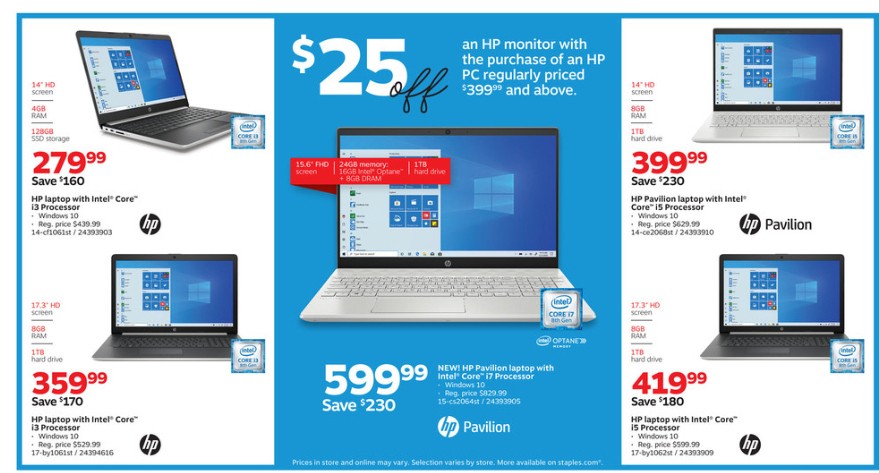 Staples Weekly Ad from October 20