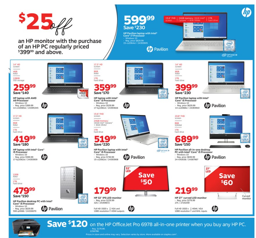Staples Weekly Ad from October 27