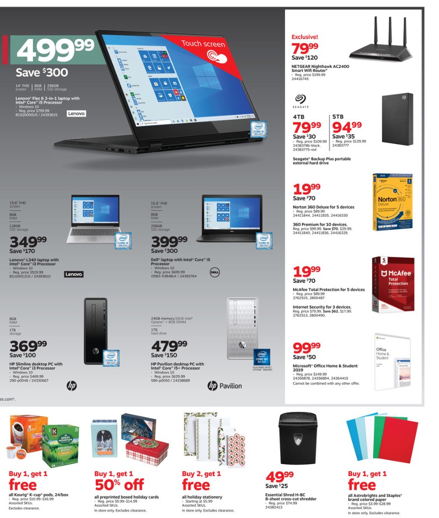 Staples Black Friday Weekly Ad from November 28