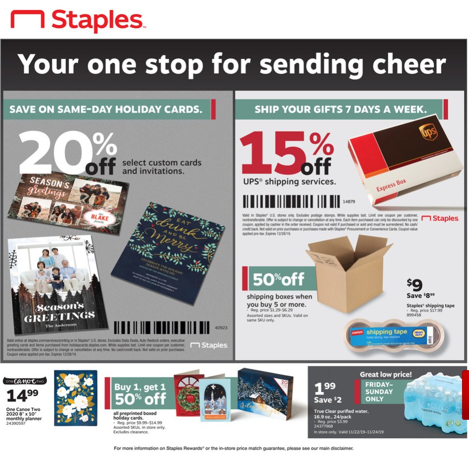 Staples Weekly Ad from November 17