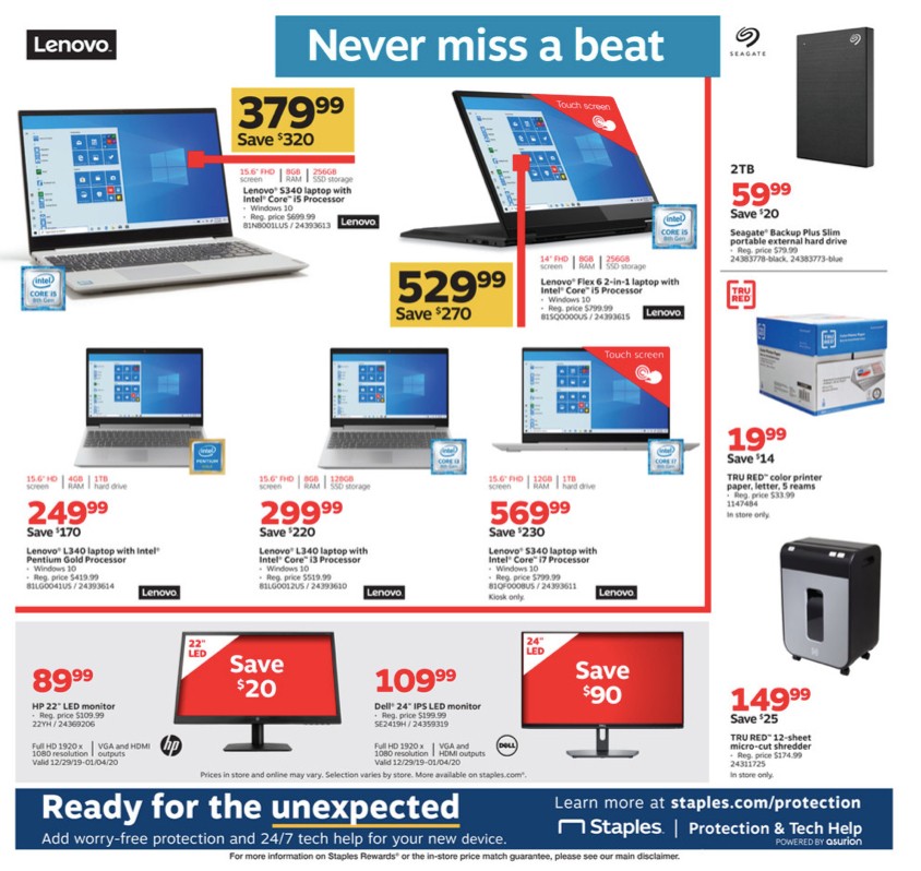 Staples Weekly Ad from December 27