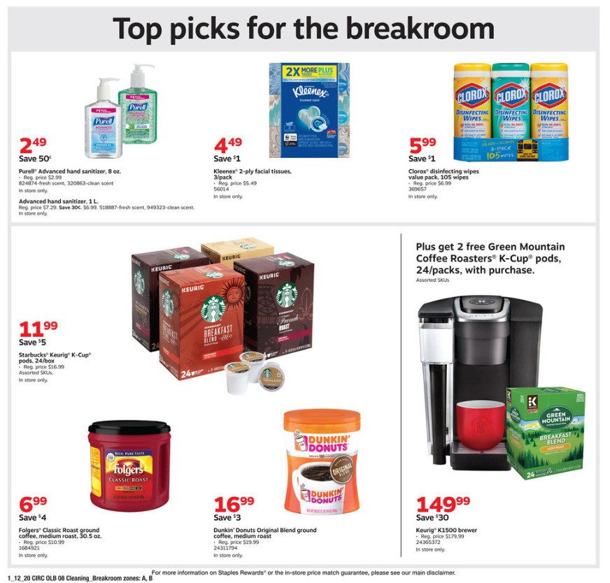 Staples Weekly Ad from January 12