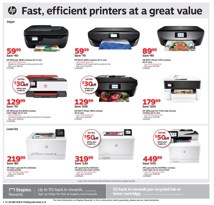 Staples Weekly Ad from January 12