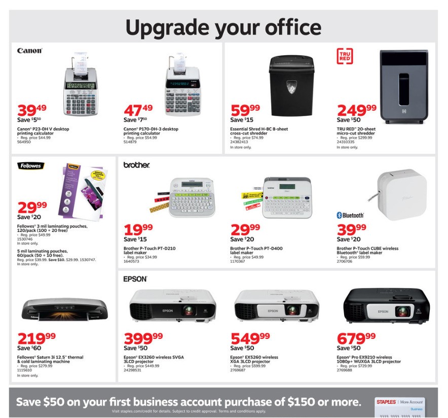 Staples Weekly Ad from January 12