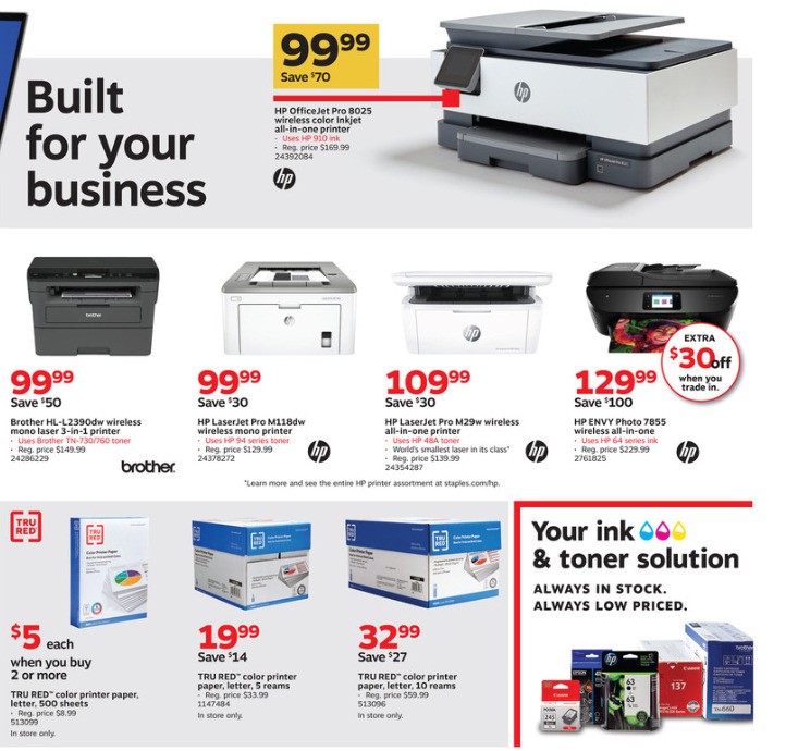 Staples Weekly Ad from February 2