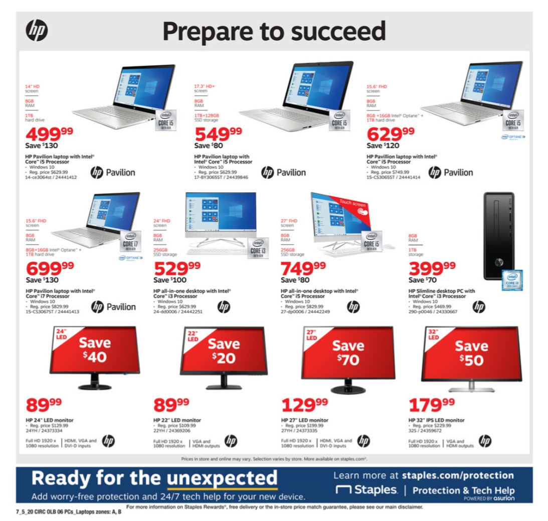 Staples Weekly Ad from July 5