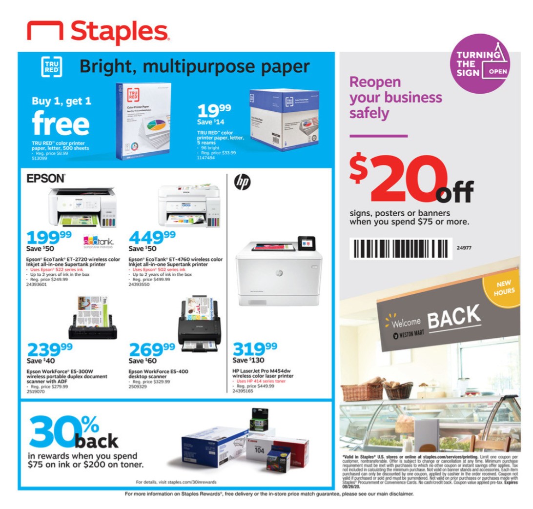 Staples Weekly Ad from July 5