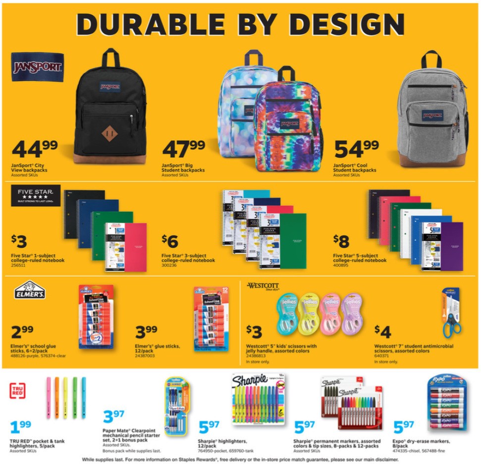 Staples Weekly Ad from July 26