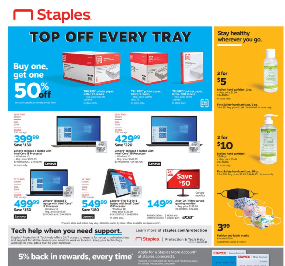 Staples Weekly Ad from July 26