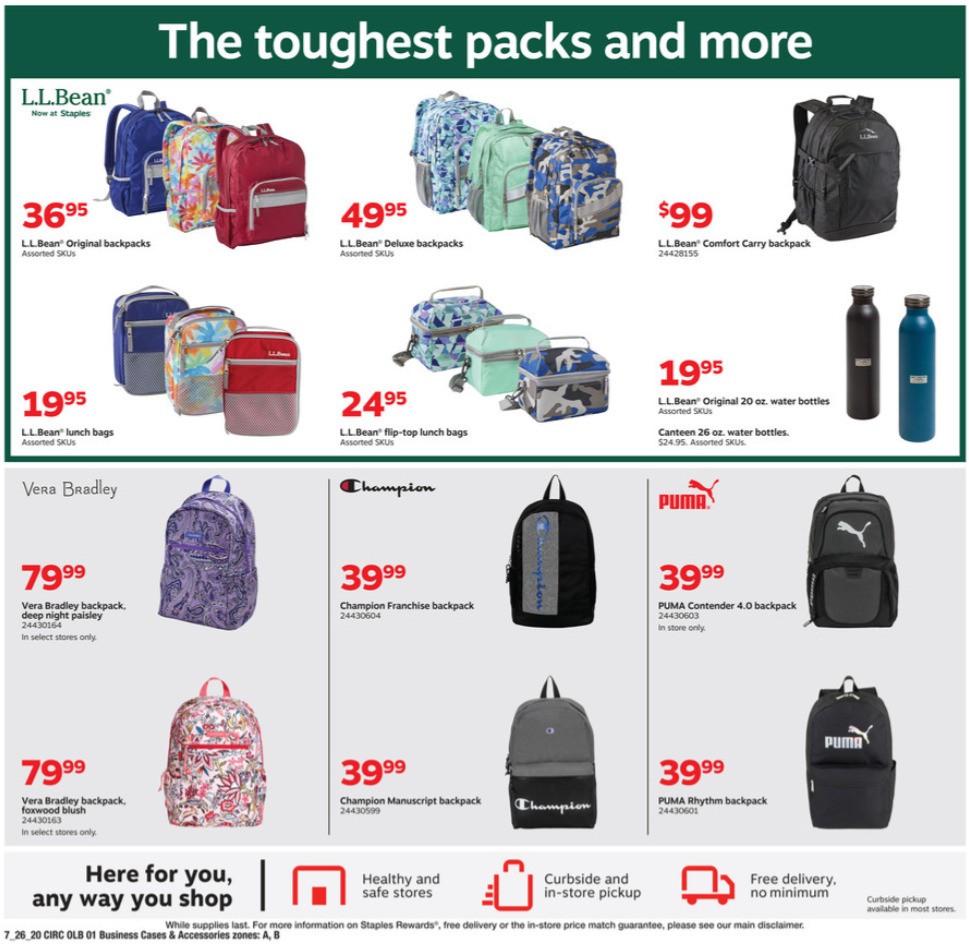 Staples Weekly Ad from July 26
