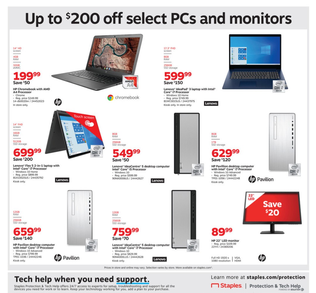 Staples Weekly Ad from August 16
