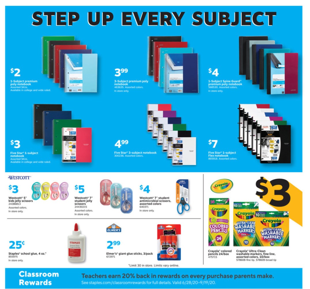Staples Weekly Ad from August 16