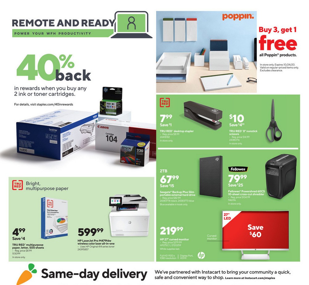 Staples Weekly Ad from October 11