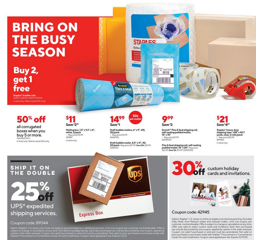 Staples Weekly Ad from November 1