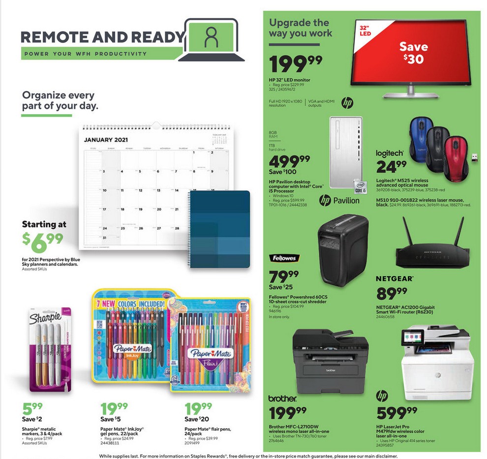 Staples Weekly Ad from November 1