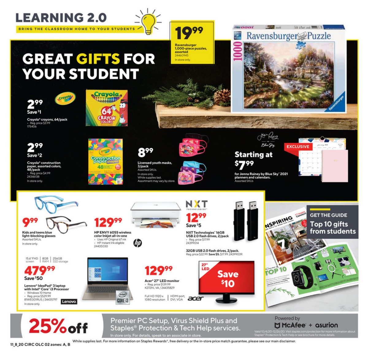 Staples Weekly Ad from November 8