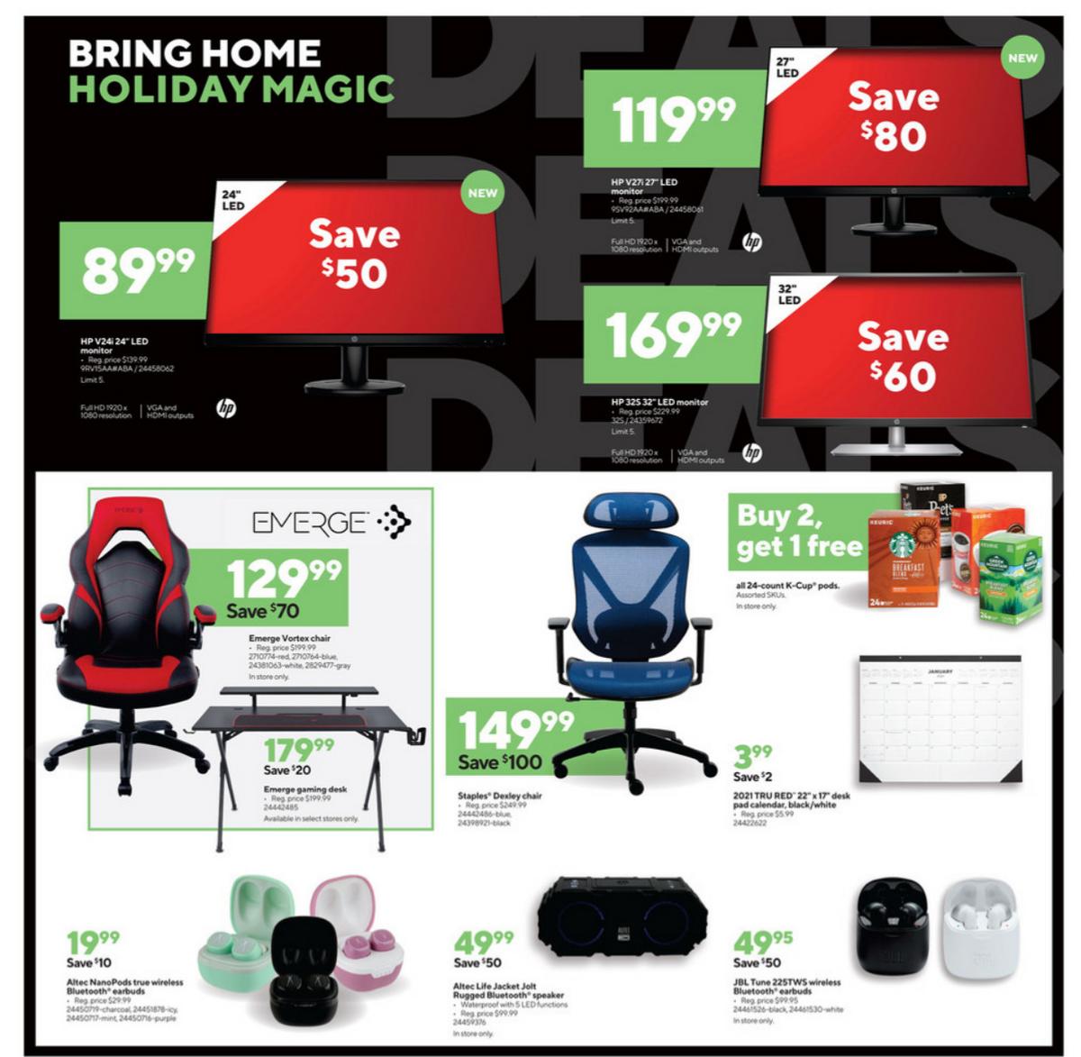 Staples Black Friday Weekly Ad from November 22