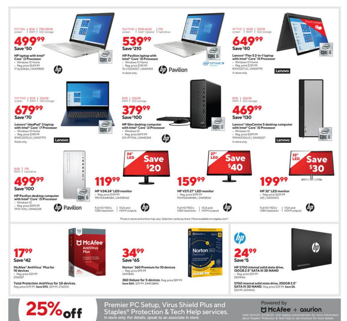 Staples Weekly Ad from November 15