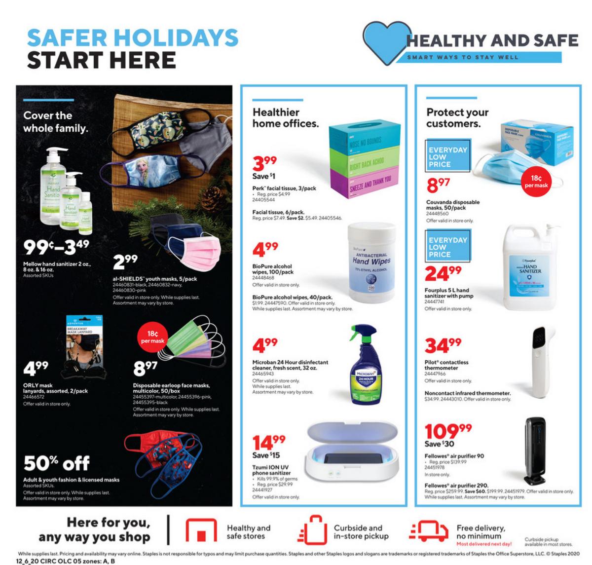 Staples Weekly Ad from December 6