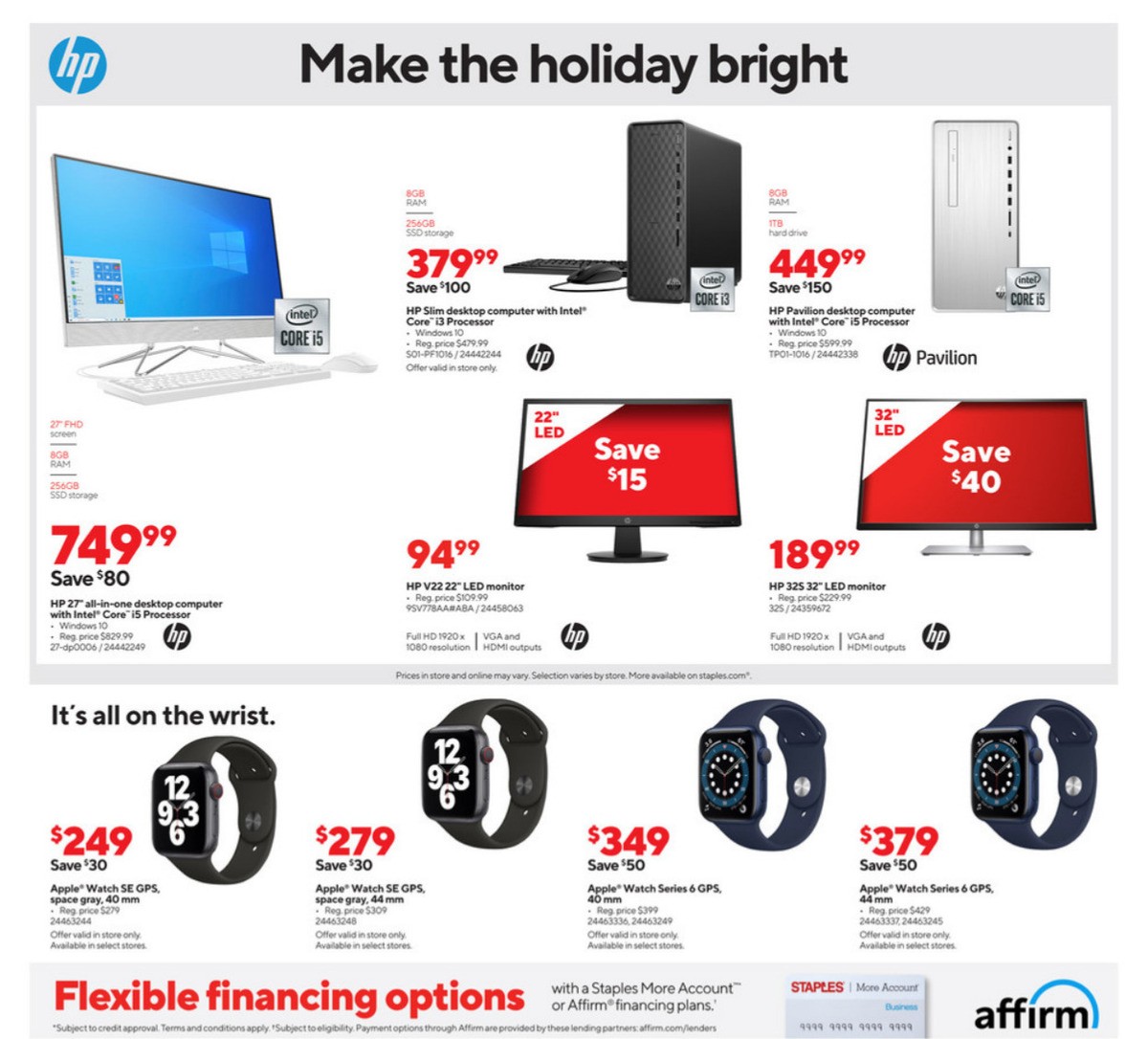 Staples Weekly Ad from December 20