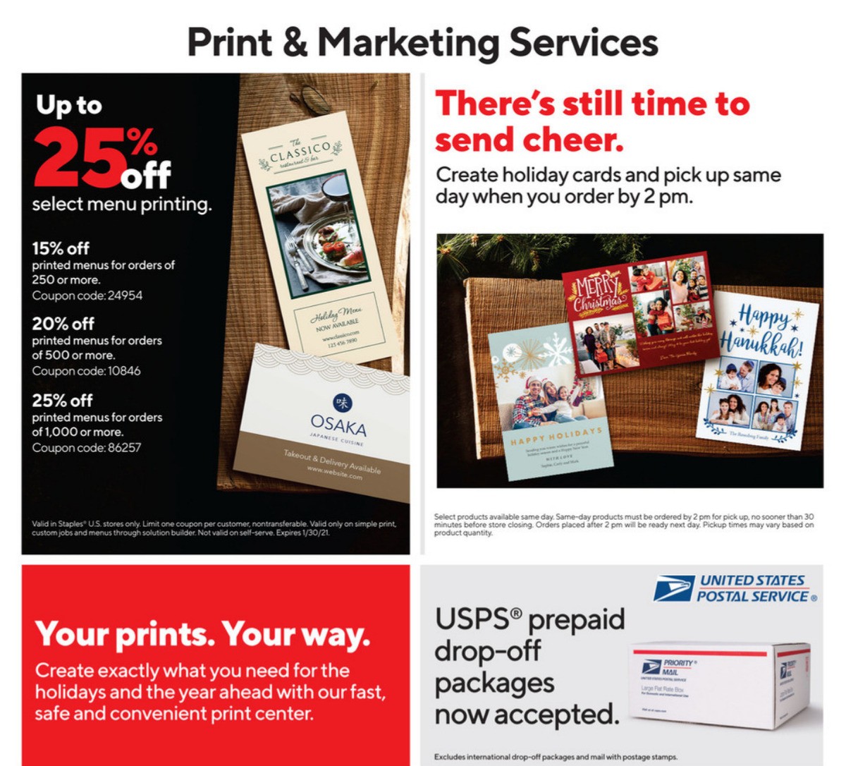 Staples Weekly Ad from December 20