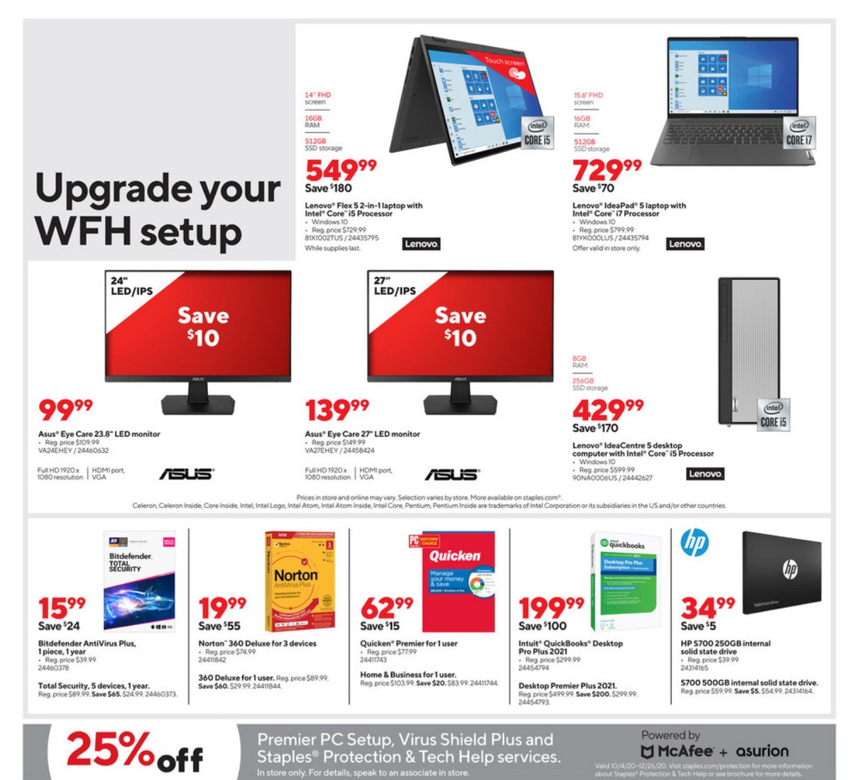 Staples Weekly Ad from December 20