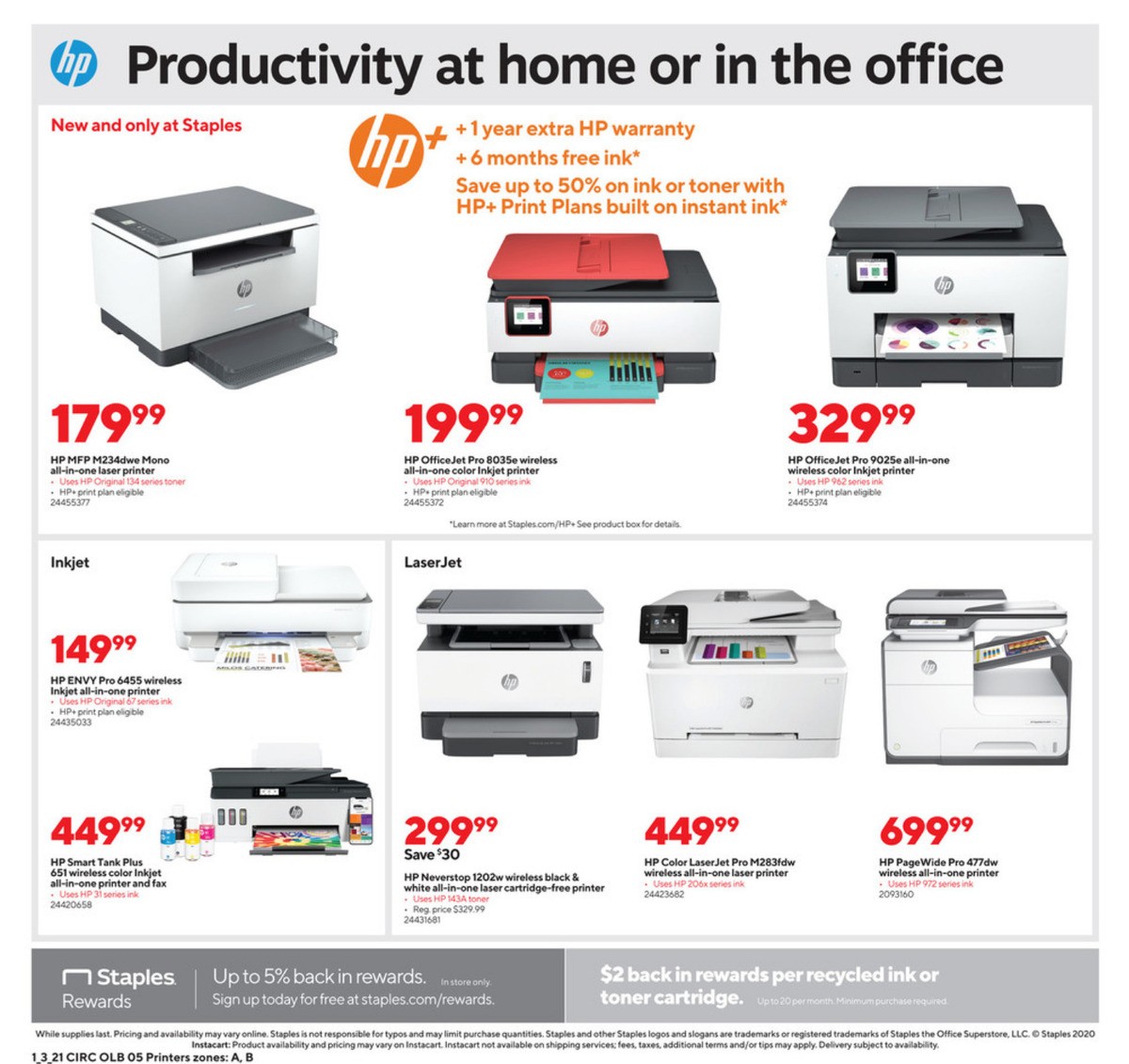 Staples Weekly Ad from January 3