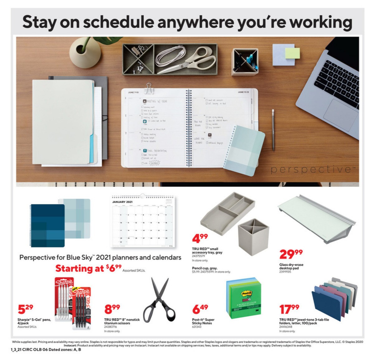 Staples Weekly Ad from January 3