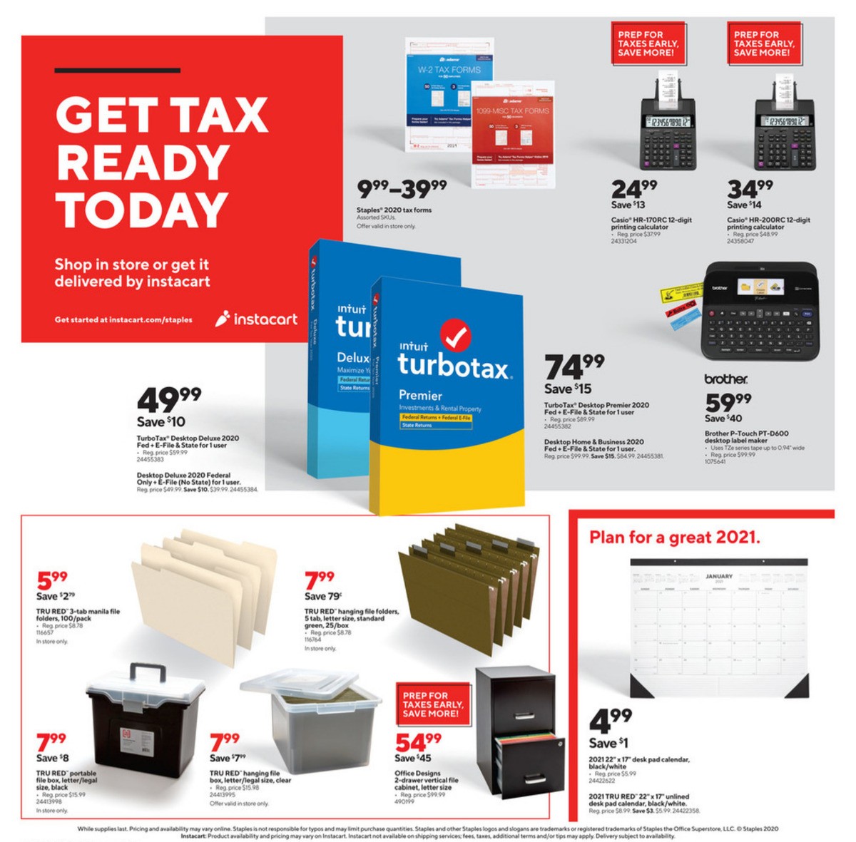 Staples Weekly Ad from January 3