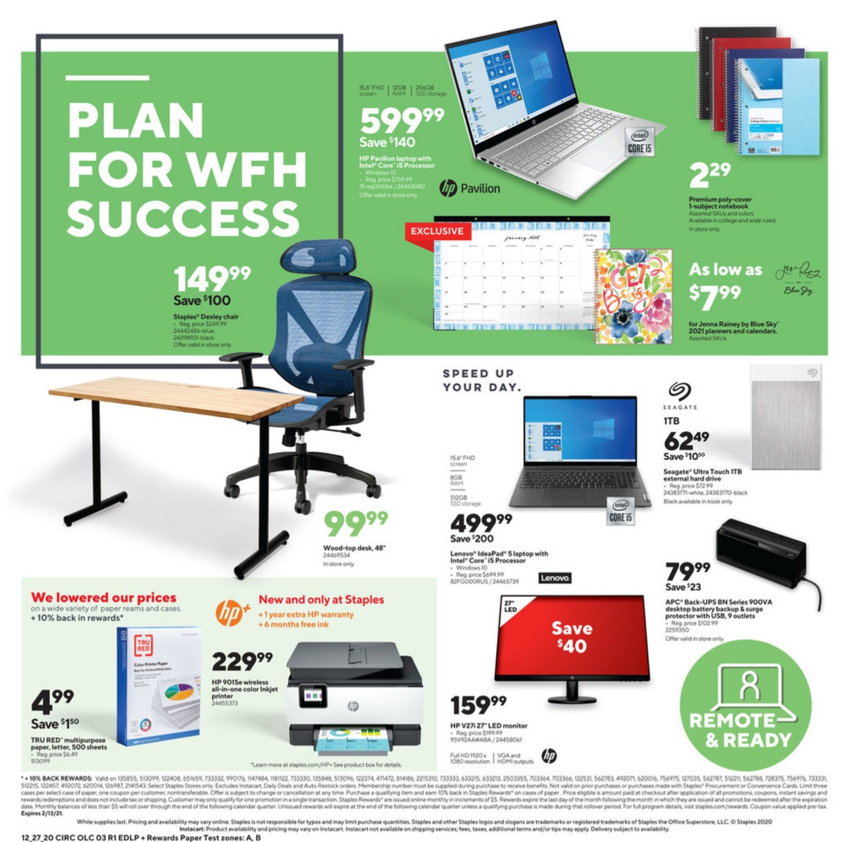 Staples Weekly Ad from January 3