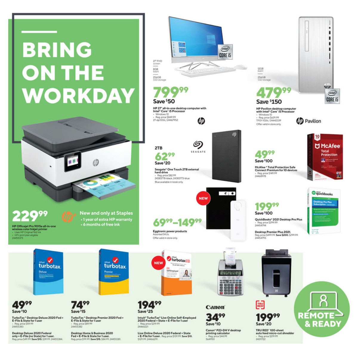 Staples Weekly Ad from January 31