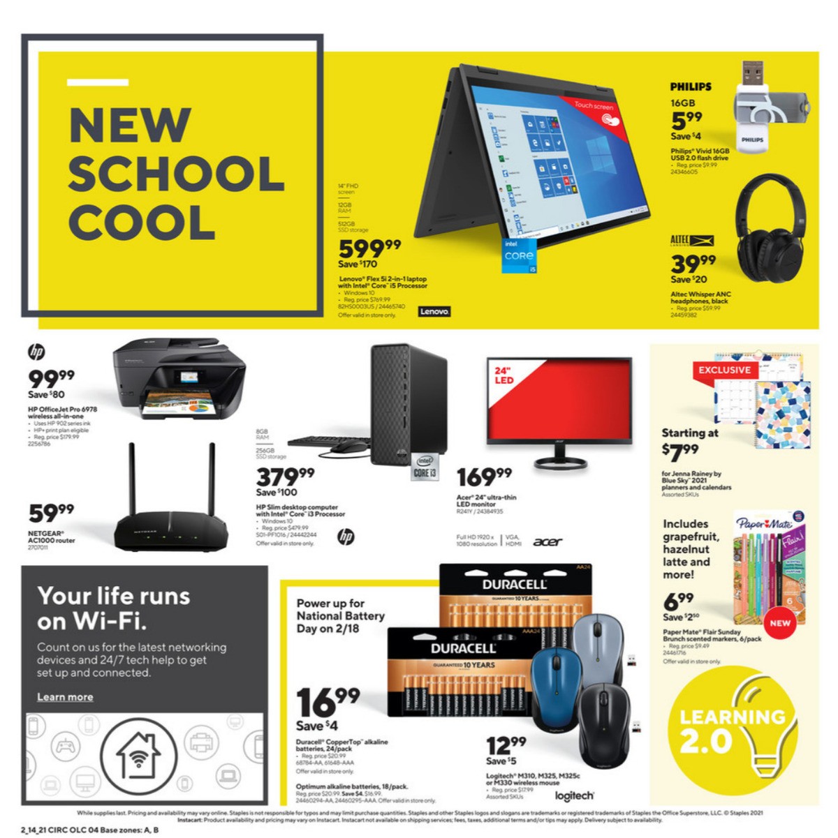Staples Weekly Ad from February 14