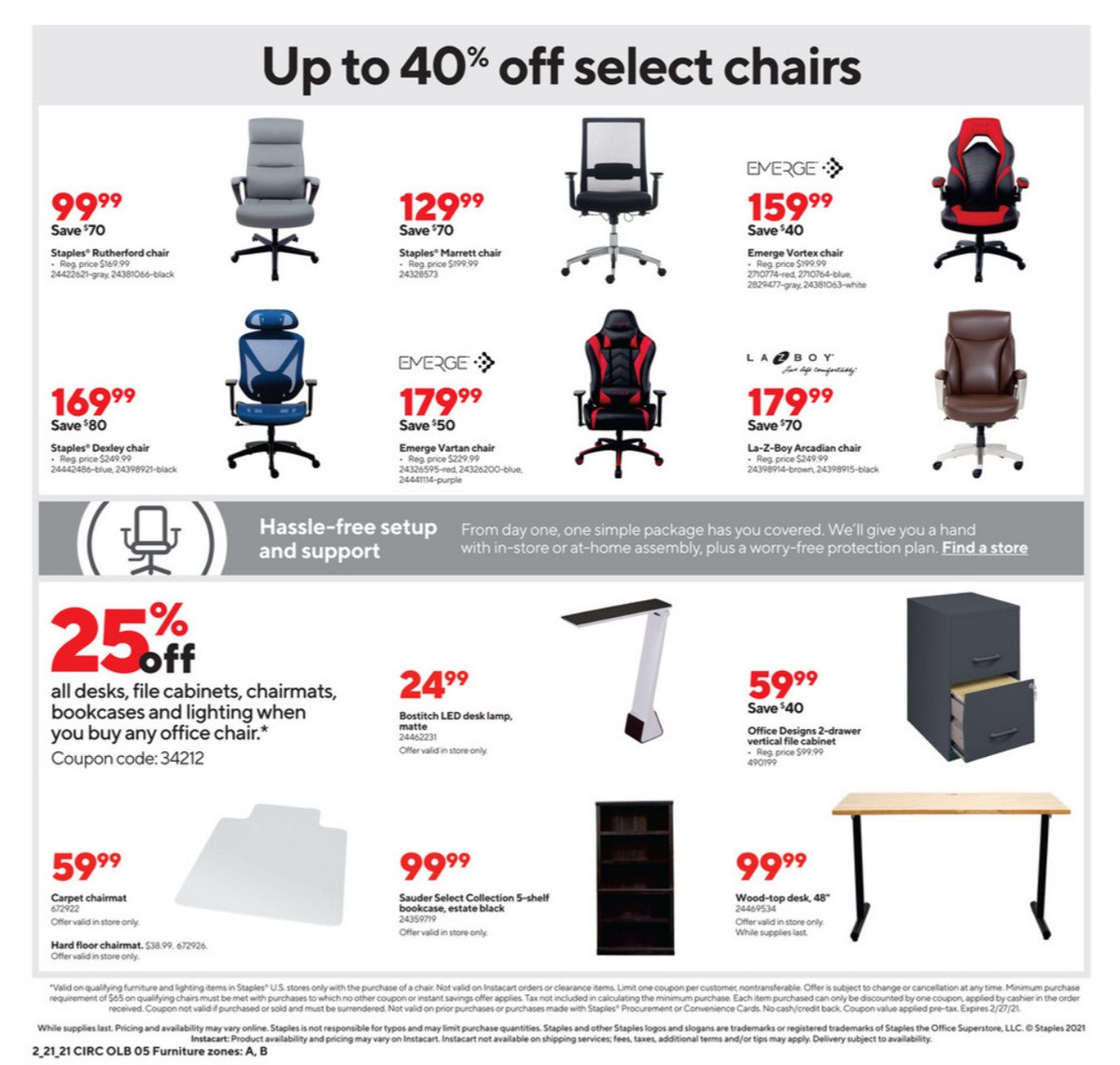 Staples Weekly Ad from February 21