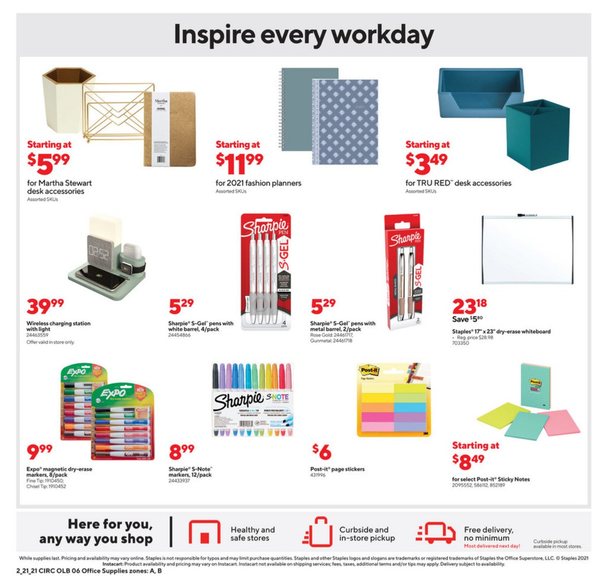 Staples Weekly Ad from February 21